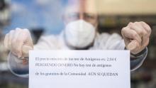 Escasean los test de antígenos de COVID19 en las farmacias de la Comunidad de Madrid