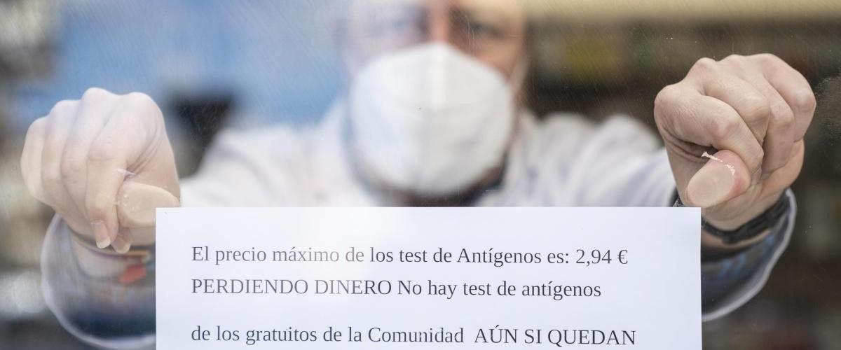 Escasean los test de antígenos de COVID19 en las farmacias de la Comunidad de Madrid